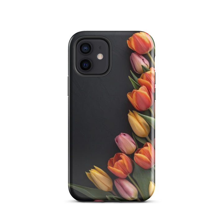 Side Tulips Arrangement | iPhone 11 -16 Pro Max Modern Floral Shell | Iconskins