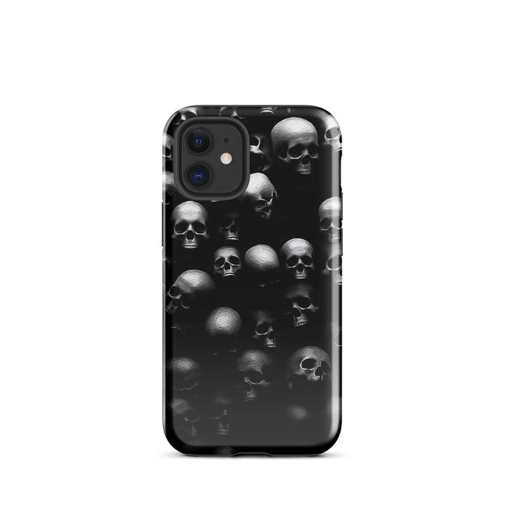 Dark Skull Pile Case | iPhone 11–16 Pro Max Gothic Skull Shell | Iconskins