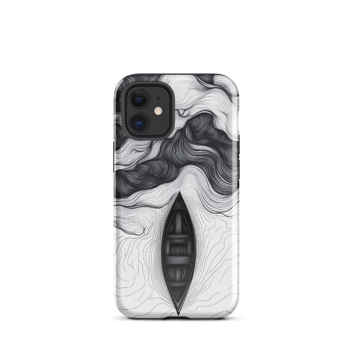 Ocean Boat Abstract Case | iPhone 11 - 16 Pro Max Nautical Art Shell | Icon Skins
