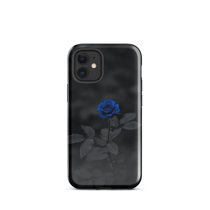 Blue Rose Dark Case | iPhone 11 - 16 Pro Max Gothic Floral Shell | Iconskins