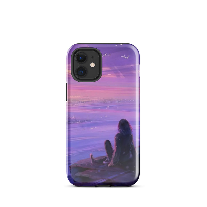 Violet Sunset City Case | iPhone 11 - 16 Pro Max Urban Twilight Shell | Iconskins