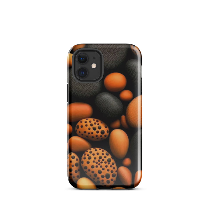 Orange and Black Stones | iPhone 11 - 16 Pro Max Natural Shell | Iconskins