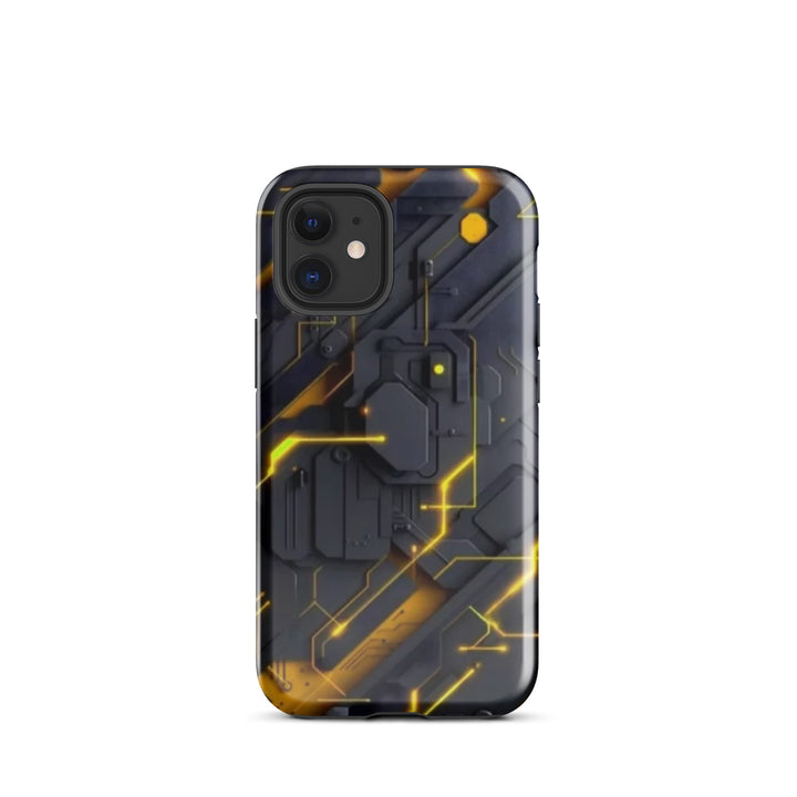 Yellow Circuit Board Case | iPhone 11 - 16 Pro Max Tech Inspired Shell | Iconskins
