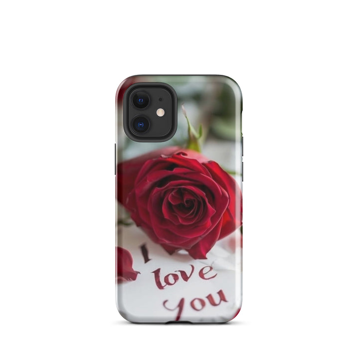 Red Rose Love Case | iPhone 11 -16 Pro Max Romantic Floral Shell | Iconskins