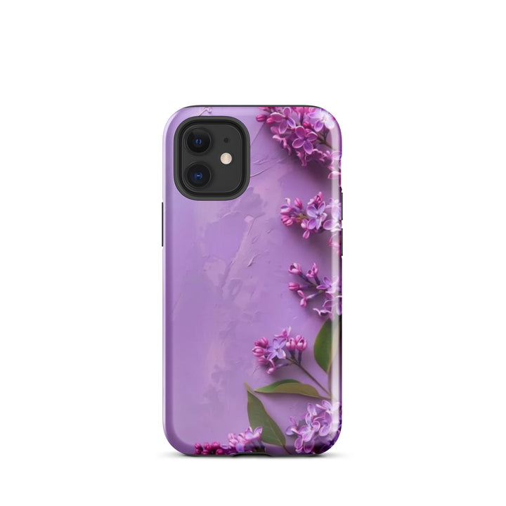 Purple Floral Case | iPhone 11–16 Pro Max Luxury Shell Cover | Iconskins