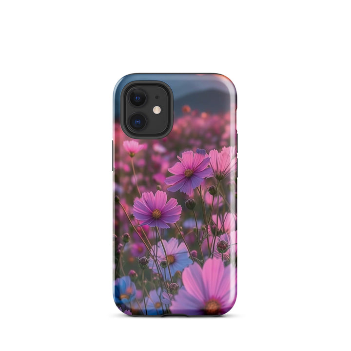 Cosmic Bloom Shield Case | iPhone 11–16 Pro Max Galaxy Floral Shell | Iconskins