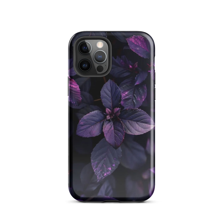 Purple Leaf Pattern | iPhone 11 - 16 Pro Max Nature-Inspired Shell | Iconskins