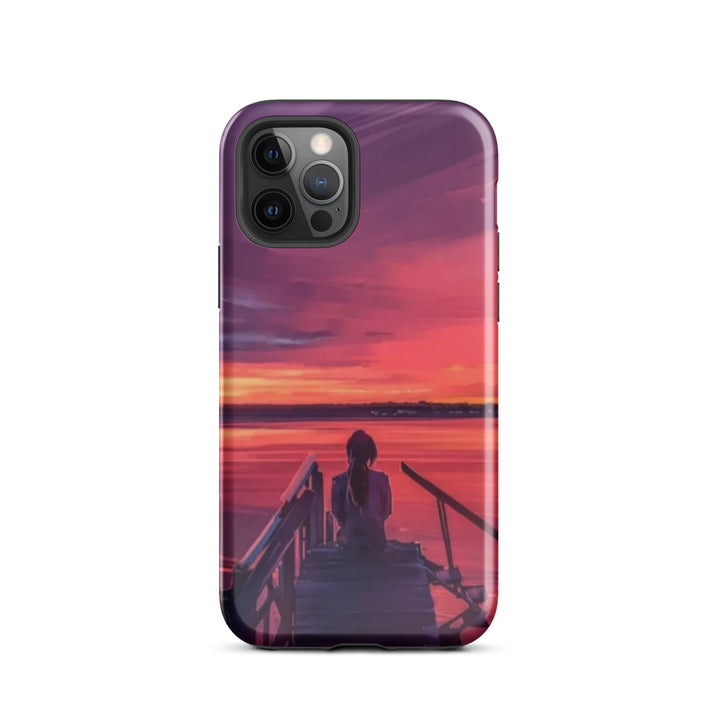 Sunset Lake View Case | iPhone 11 - 16 Pro Max Scenic Nature Shell | Iconskins