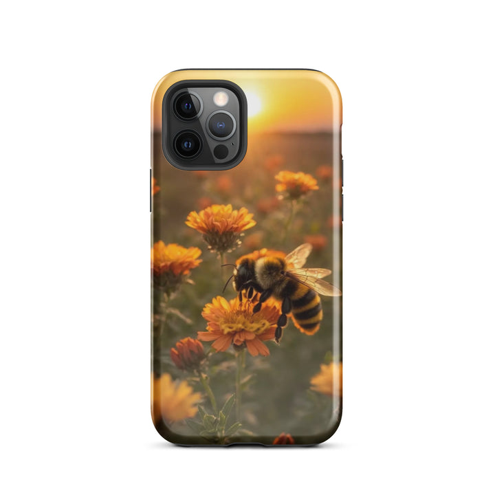 Bumblebee Flower Case | iPhone 11 - 16 Pro Max Nature-Inspired Shell | Iconskins