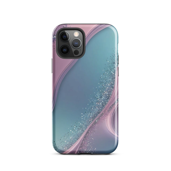 Pink Blue Glitter Waves Case | iPhone 16 Pro Max Stylish Shell | Iconskins