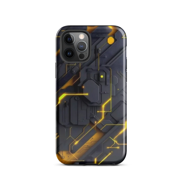 Yellow Circuit Board Case | iPhone 11 - 16 Pro Max Tech Inspired Shell | Iconskins
