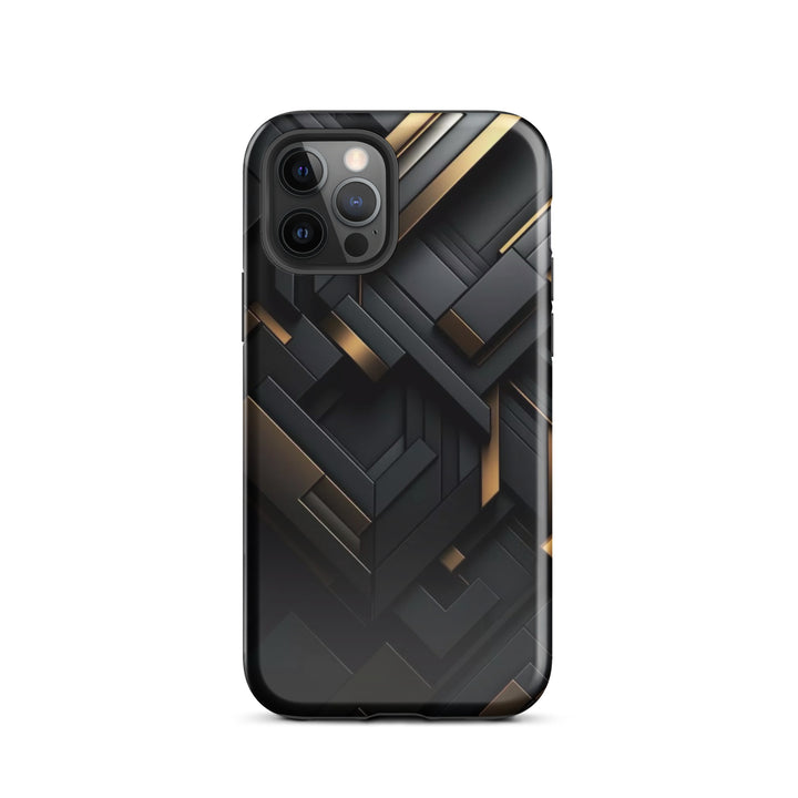 Abstract Gold and Black | iPhone 16 Pro Max Elegant Designer Shell | Iconskins