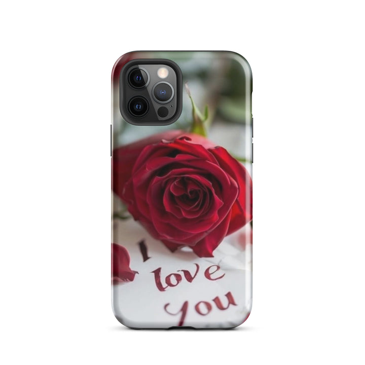 Red Rose Love Case | iPhone 11 -16 Pro Max Romantic Floral Shell | Iconskins