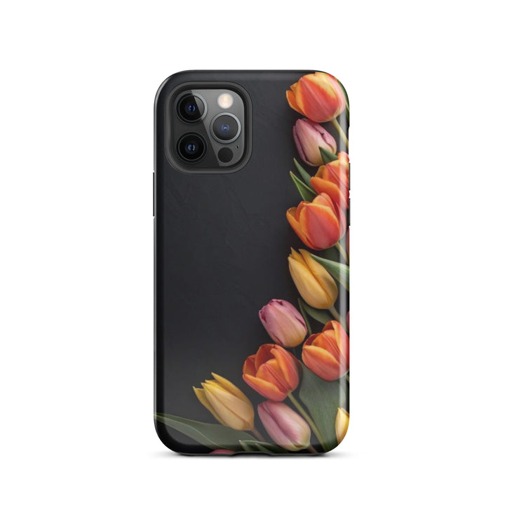 Side Tulips Arrangement | iPhone 11 -16 Pro Max Modern Floral Shell | Iconskins
