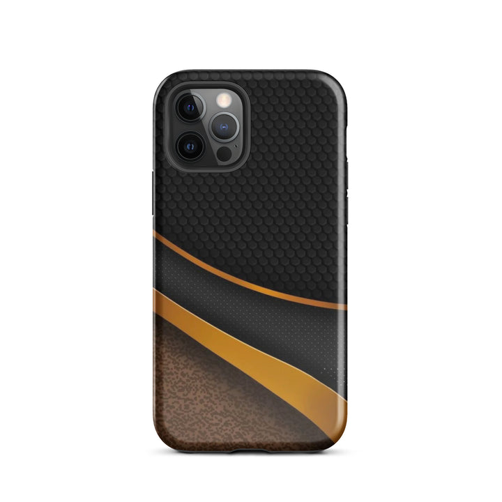 Textured Gold & Black Case | iPhone 16 Pro Max Shell | Icon Skins