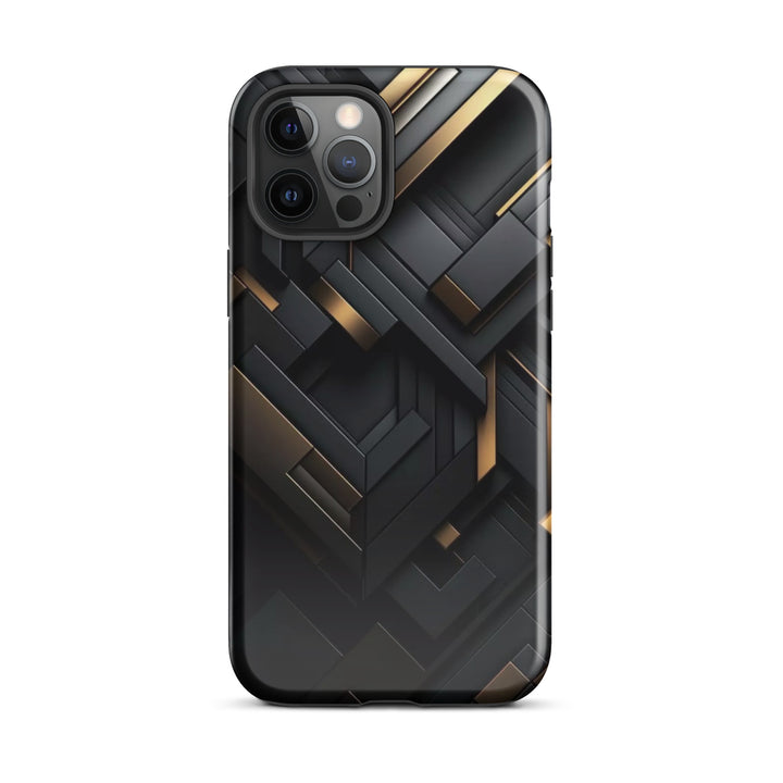 Abstract Gold and Black | iPhone 16 Pro Max Elegant Designer Shell | Iconskins