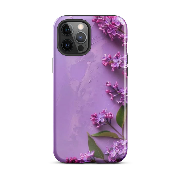 Purple Floral Case | iPhone 11–16 Pro Max Luxury Shell Cover | Iconskins