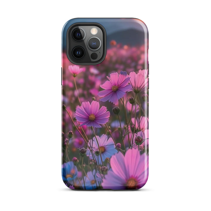 Cosmic Bloom Shield Case | iPhone 11–16 Pro Max Galaxy Floral Shell | Iconskins