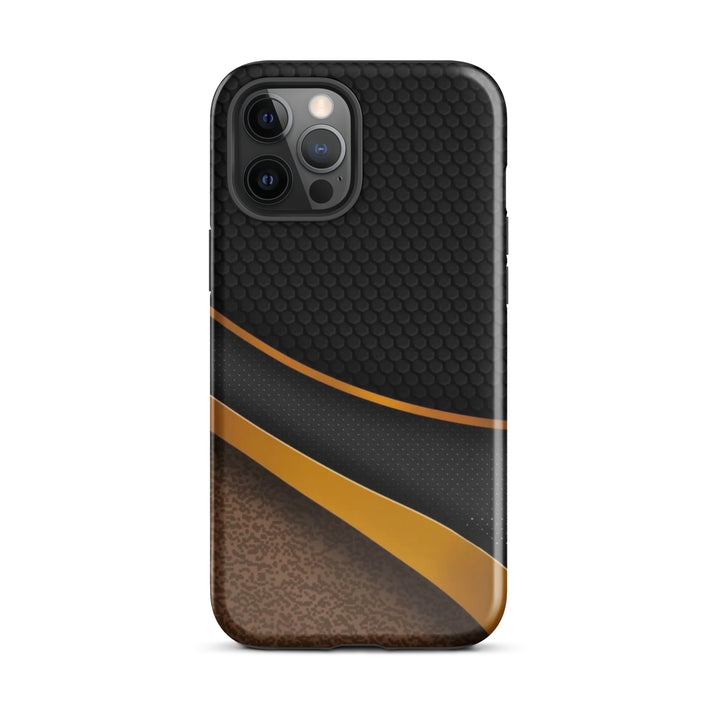 Textured Gold & Black Case | iPhone 16 Pro Max Shell | Icon Skins