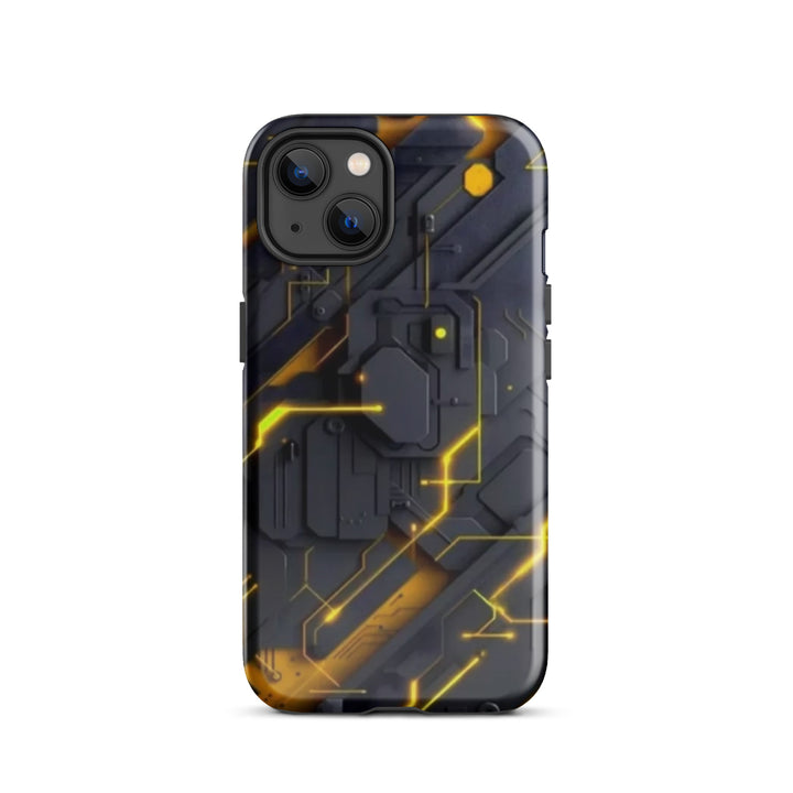 Yellow Circuit Board Case | iPhone 11 - 16 Pro Max Tech Inspired Shell | Iconskins