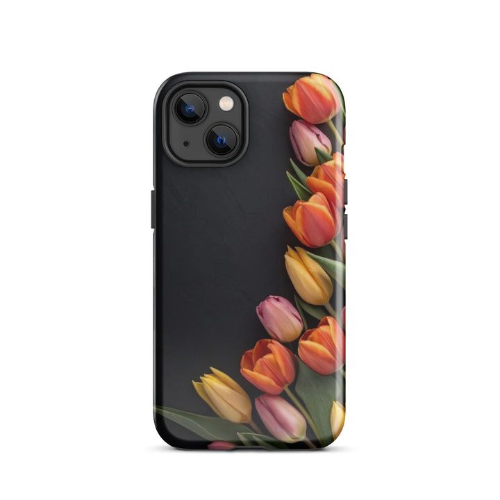 Side Tulips Arrangement | iPhone 11 -16 Pro Max Modern Floral Shell | Iconskins