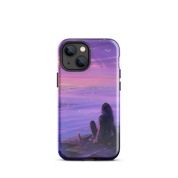 Violet Sunset City Case | iPhone 11 - 16 Pro Max Urban Twilight Shell | Iconskins