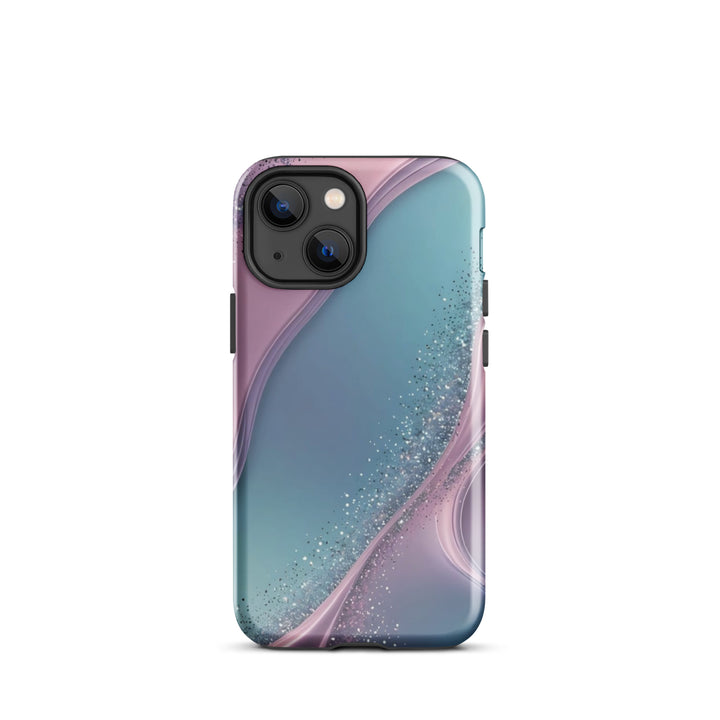 Pink Blue Glitter Waves Case | iPhone 16 Pro Max Stylish Shell | Iconskins