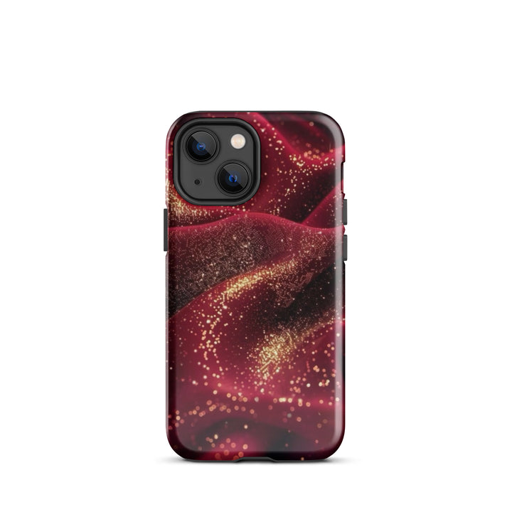 Glitzy Red Waves | iPhone 11 - 16 Pro Max Bold Luxury Designer Shell | Iconskins