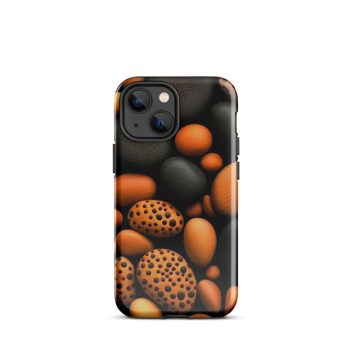 Orange and Black Stones | iPhone 11 - 16 Pro Max Natural Shell | Iconskins
