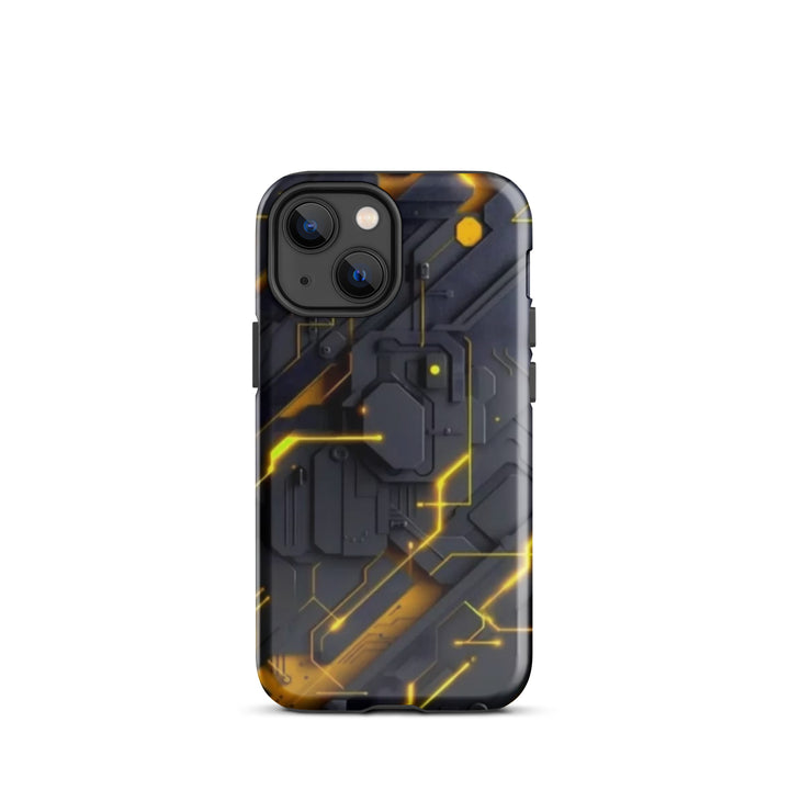 Yellow Circuit Board Case | iPhone 11 - 16 Pro Max Tech Inspired Shell | Iconskins