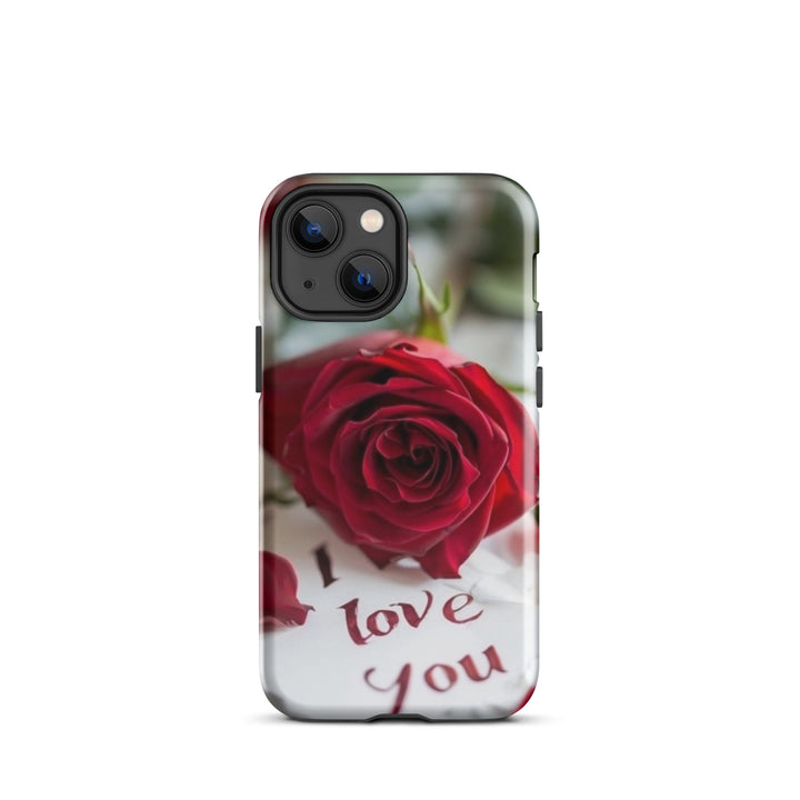 Red Rose Love Case | iPhone 11 -16 Pro Max Romantic Floral Shell | Iconskins