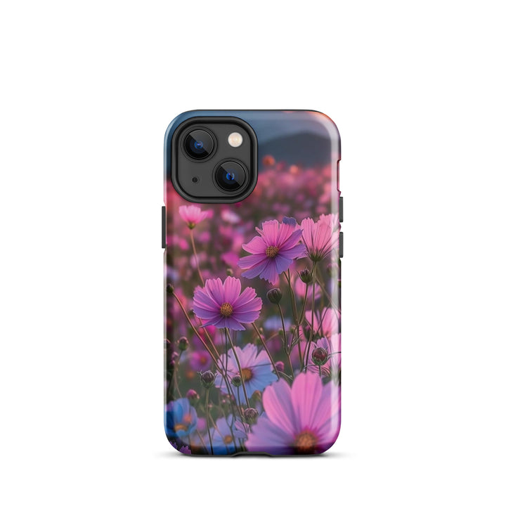 Cosmic Bloom Shield Case | iPhone 11–16 Pro Max Galaxy Floral Shell | Iconskins