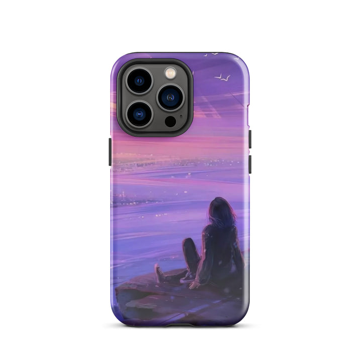 Violet Sunset City Case | iPhone 11 - 16 Pro Max Urban Twilight Shell | Iconskins