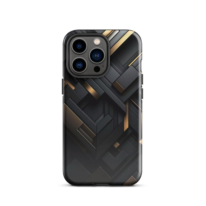 Abstract Gold and Black | iPhone 16 Pro Max Elegant Designer Shell | Iconskins