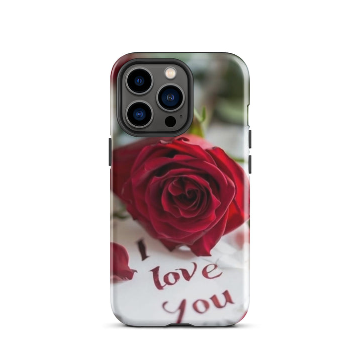 Red Rose Love Case | iPhone 11 -16 Pro Max Romantic Floral Shell | Iconskins