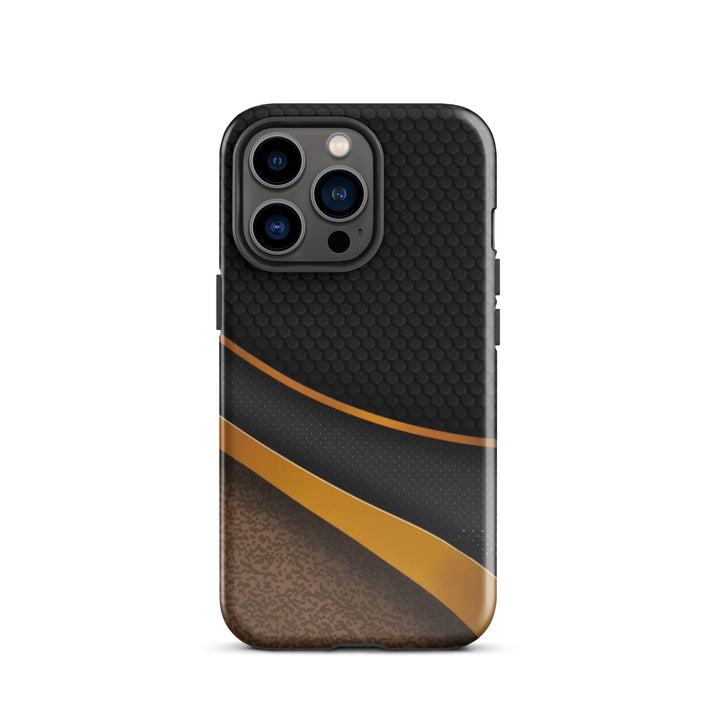 Textured Gold & Black Case | iPhone 16 Pro Max Shell | Icon Skins