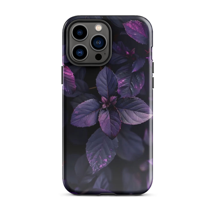 Purple Leaf Pattern | iPhone 11 - 16 Pro Max Nature-Inspired Shell | Iconskins