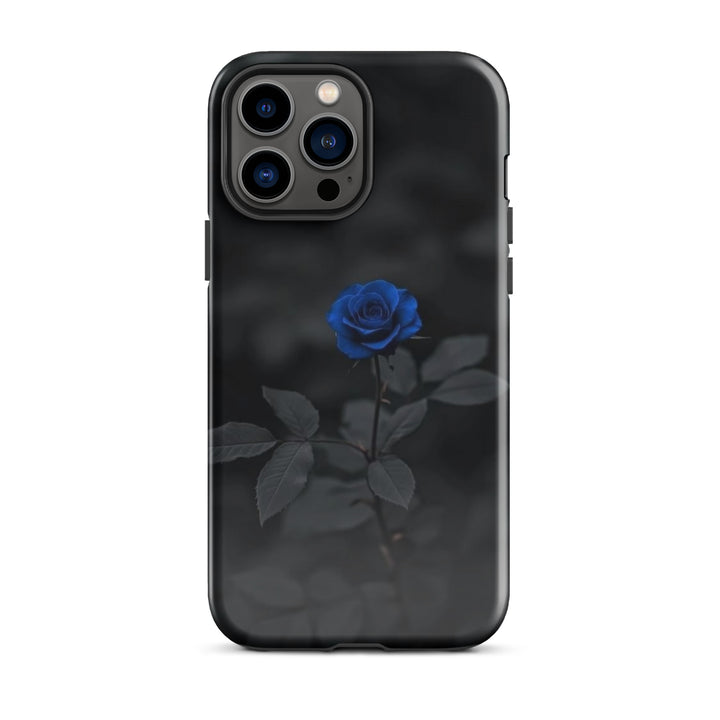 Blue Rose Dark Case | iPhone 11 - 16 Pro Max Gothic Floral Shell | Iconskins