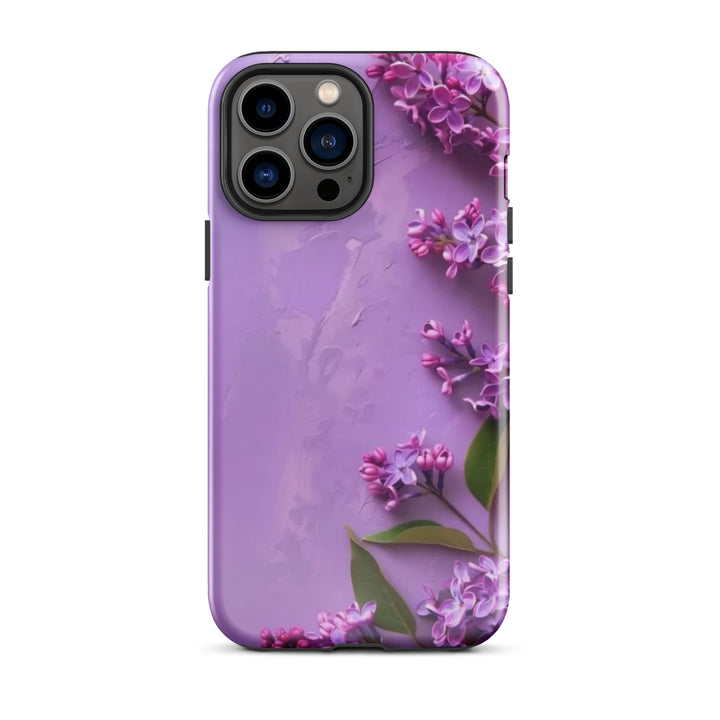 Purple Floral Case | iPhone 11–16 Pro Max Luxury Shell Cover | Iconskins
