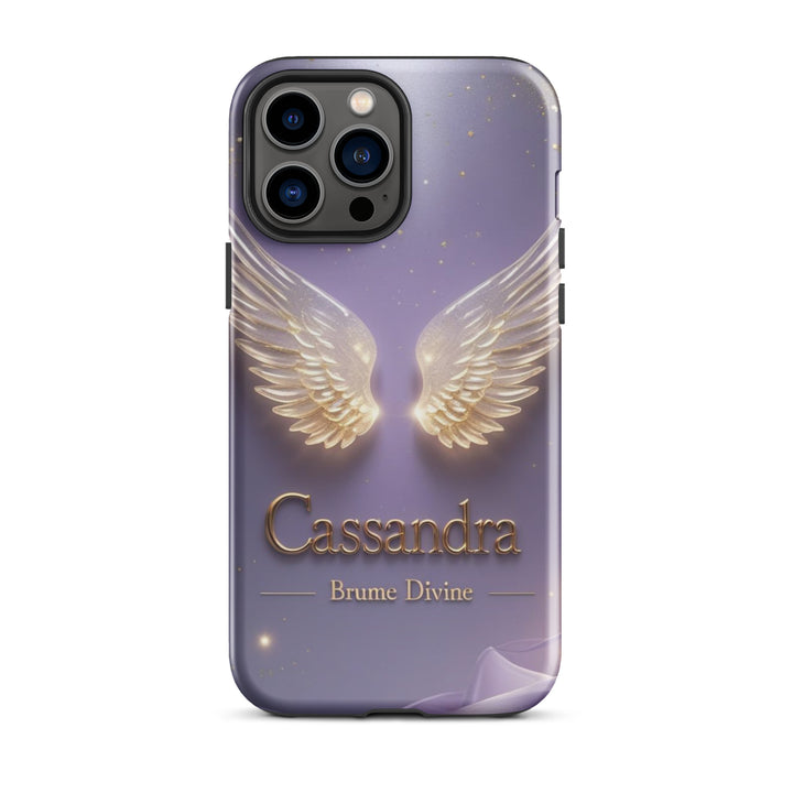 iPhone 13 Pro Max Golden Wings Lavender Case | Nature Inspired Luxury Shell | Icon Skins