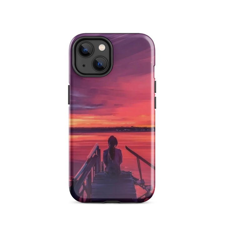 Sunset Lake View Case | iPhone 11 - 16 Pro Max Scenic Nature Shell | Iconskins