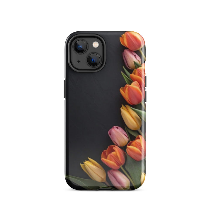 Side Tulips Arrangement | iPhone 11 -16 Pro Max Modern Floral Shell | Iconskins