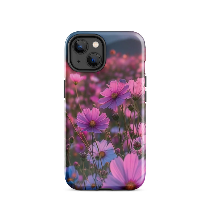 Cosmic Bloom Shield Case | iPhone 11–16 Pro Max Galaxy Floral Shell | Iconskins