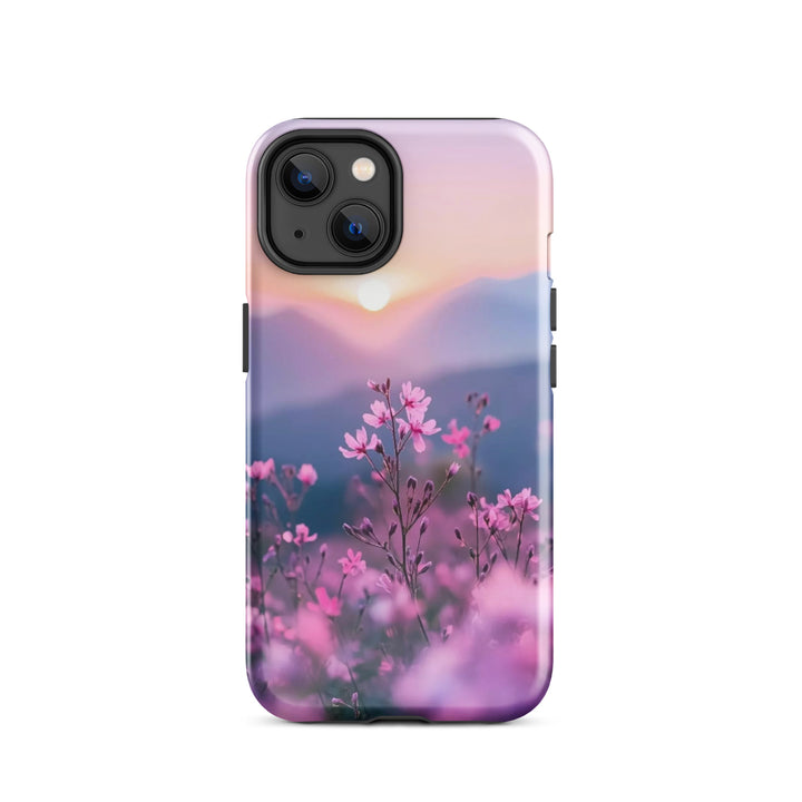 Wildflower Sunset Glow Case | iPhone 11 - 16 Pro Max Nature Shell | Icon Skins