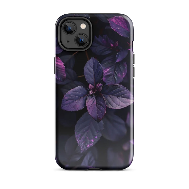 Purple Leaf Pattern | iPhone 11 - 16 Pro Max Nature-Inspired Shell | Iconskins