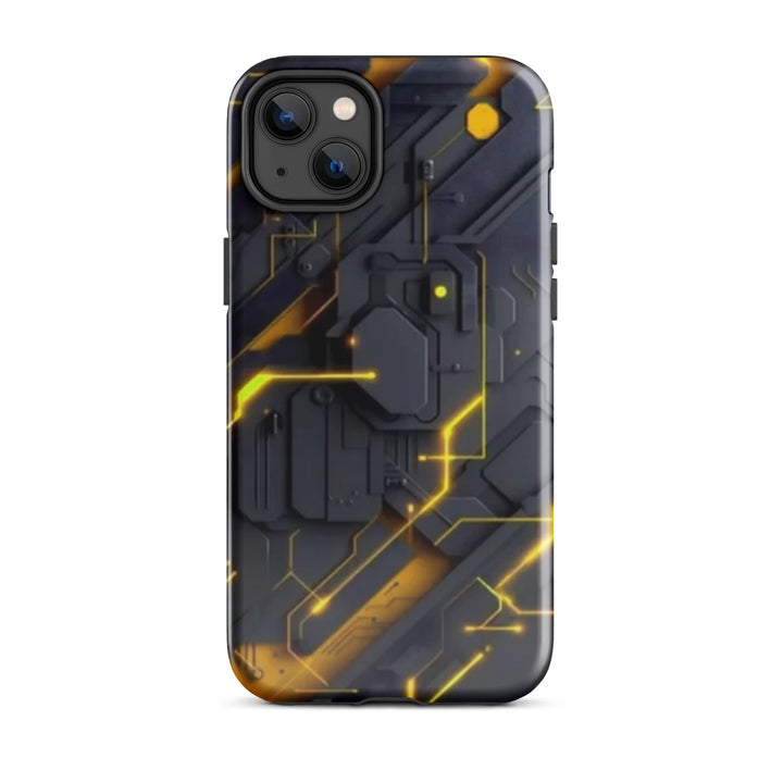 Yellow Circuit Board Case | iPhone 11 - 16 Pro Max Tech Inspired Shell | Iconskins