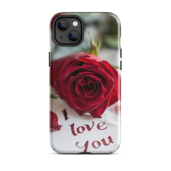 Red Rose Love Case | iPhone 11 -16 Pro Max Romantic Floral Shell | Iconskins