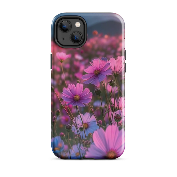 Cosmic Bloom Shield Case | iPhone 11–16 Pro Max Galaxy Floral Shell | Iconskins