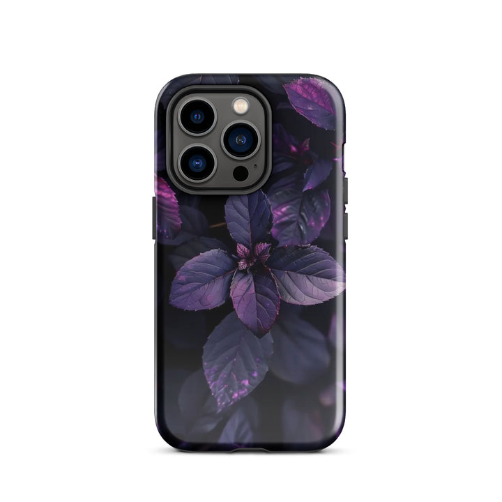 Purple Leaf Pattern | iPhone 11 - 16 Pro Max Nature-Inspired Shell | Iconskins