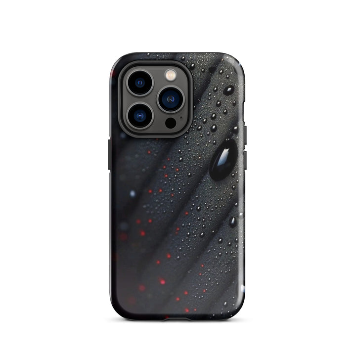 Droplets on Black Case | iPhone 16 Pro Max Sleek Modern Shell | Iconskins
